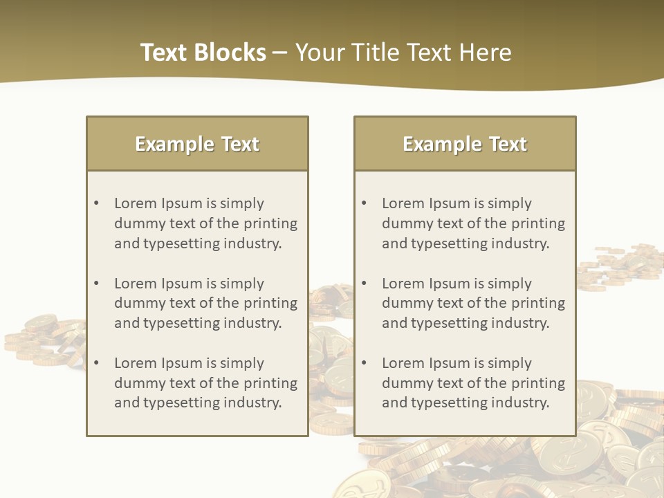 Golden Banking Backgrounds PowerPoint Template