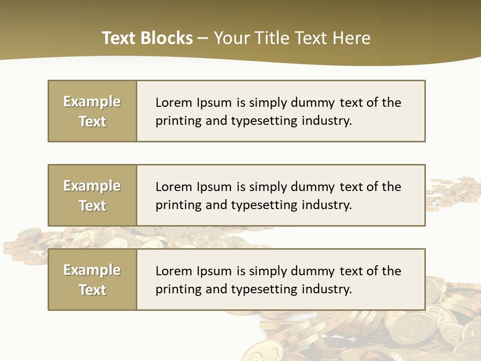 Golden Banking Backgrounds PowerPoint Template