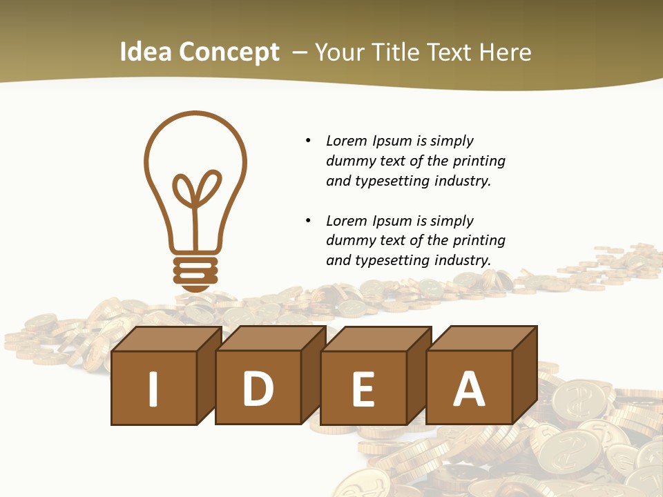 Golden Banking Backgrounds PowerPoint Template