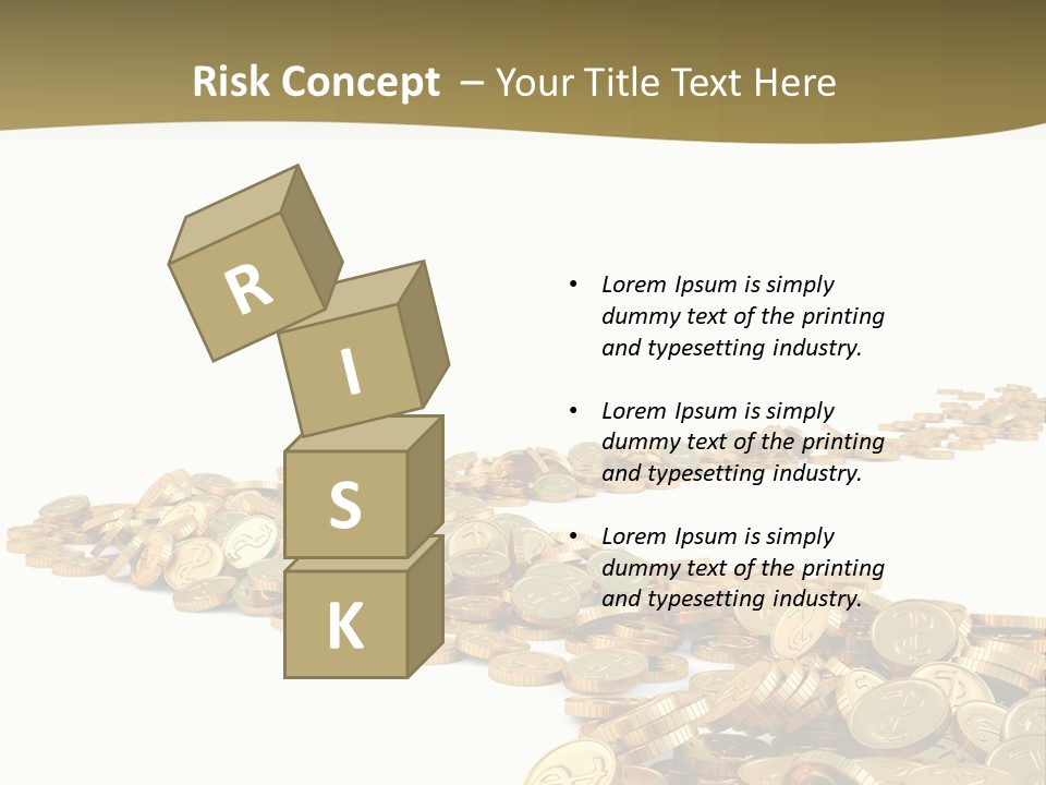 Golden Banking Backgrounds PowerPoint Template