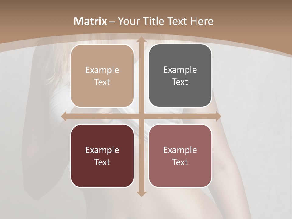 Female Waist Young PowerPoint Template