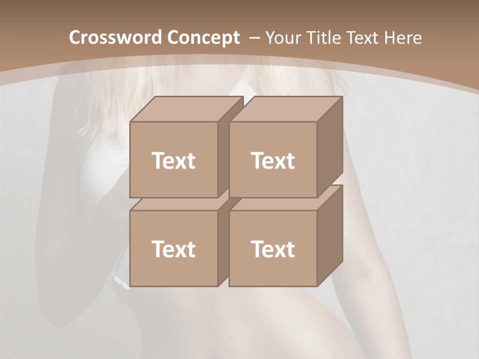 Female Waist Young PowerPoint Template