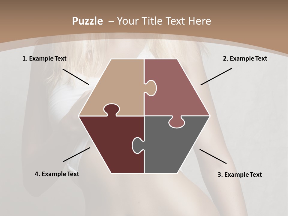 Female Waist Young PowerPoint Template