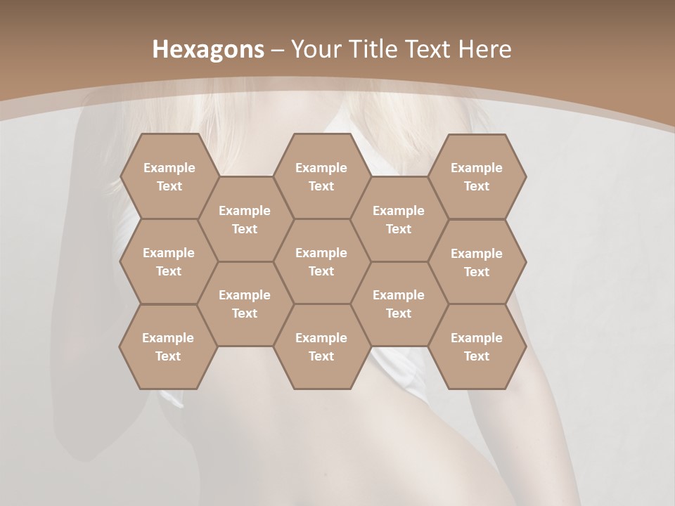 Female Waist Young PowerPoint Template