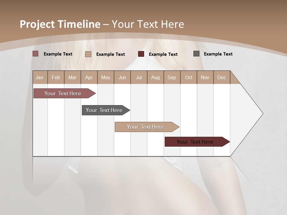 Female Waist Young PowerPoint Template