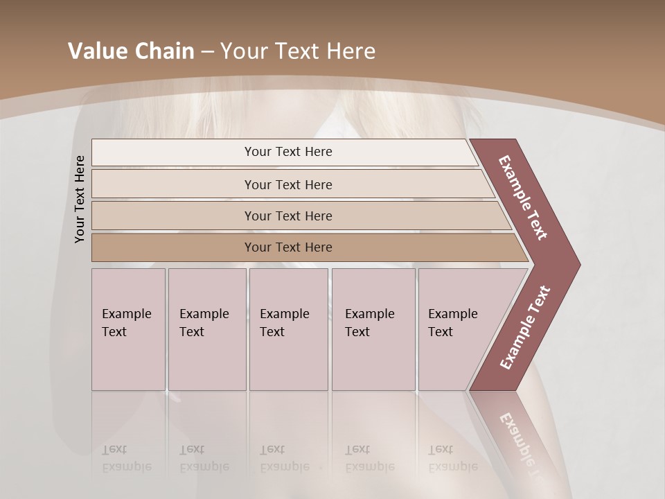 Female Waist Young PowerPoint Template