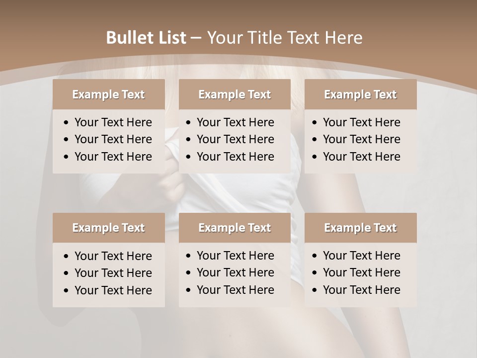 Female Waist Young PowerPoint Template