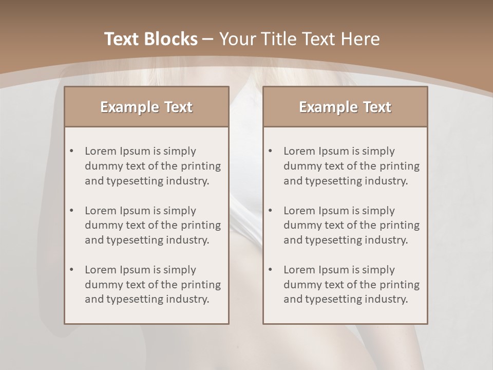 Female Waist Young PowerPoint Template