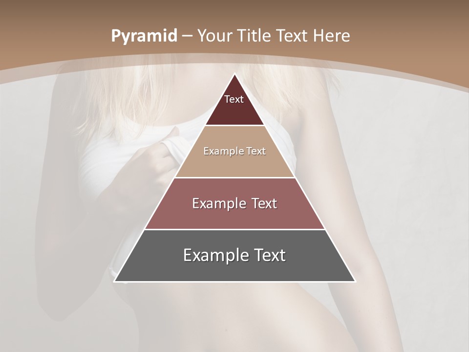 Female Waist Young PowerPoint Template