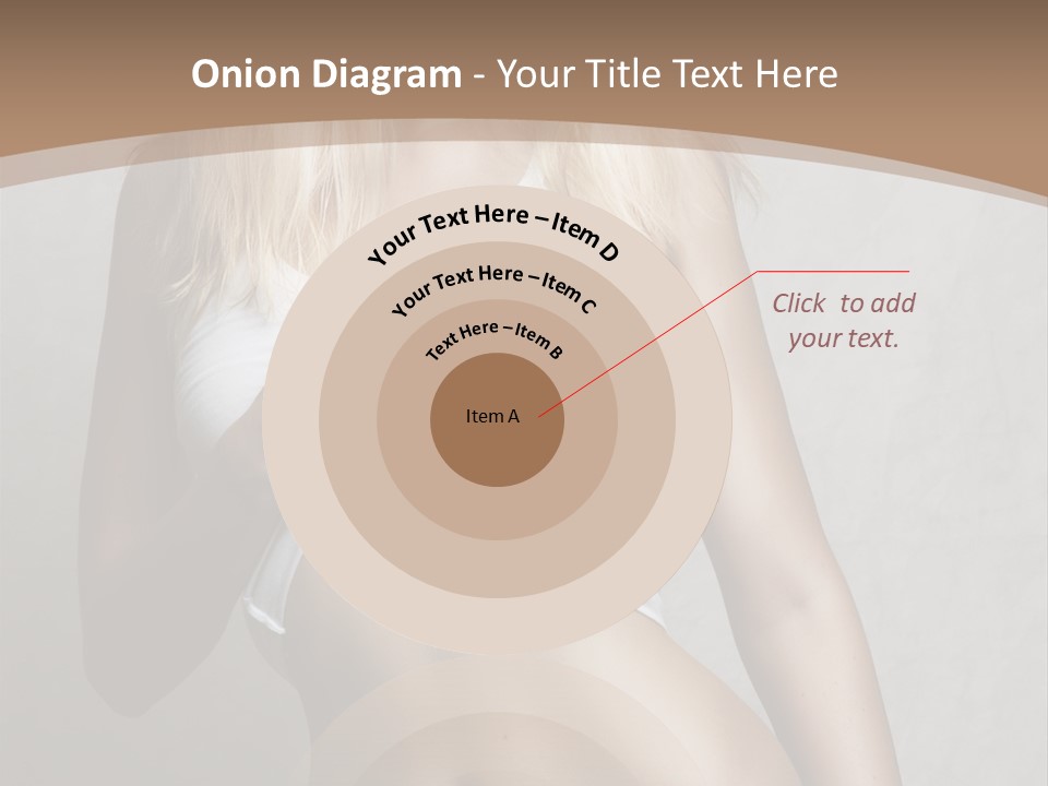 Female Waist Young PowerPoint Template