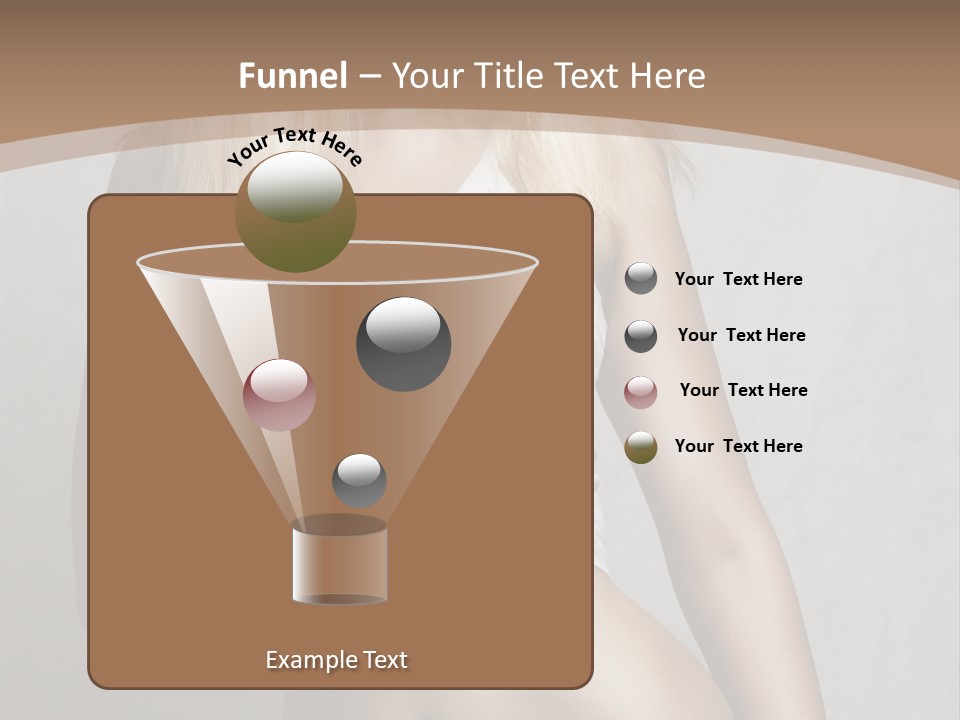 Female Waist Young PowerPoint Template