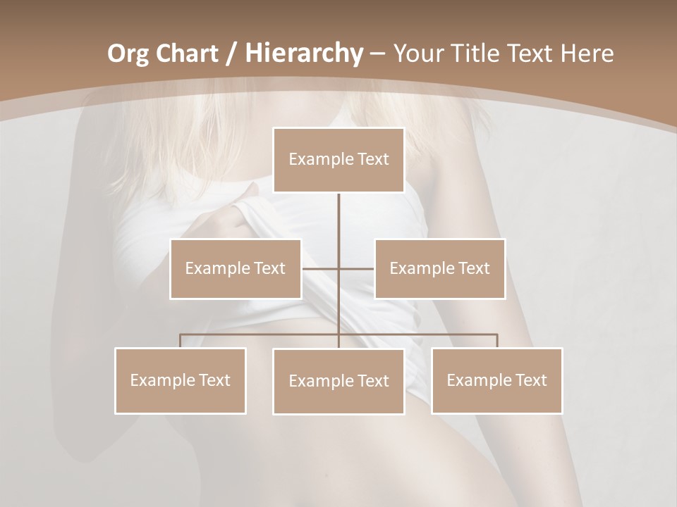 Female Waist Young PowerPoint Template