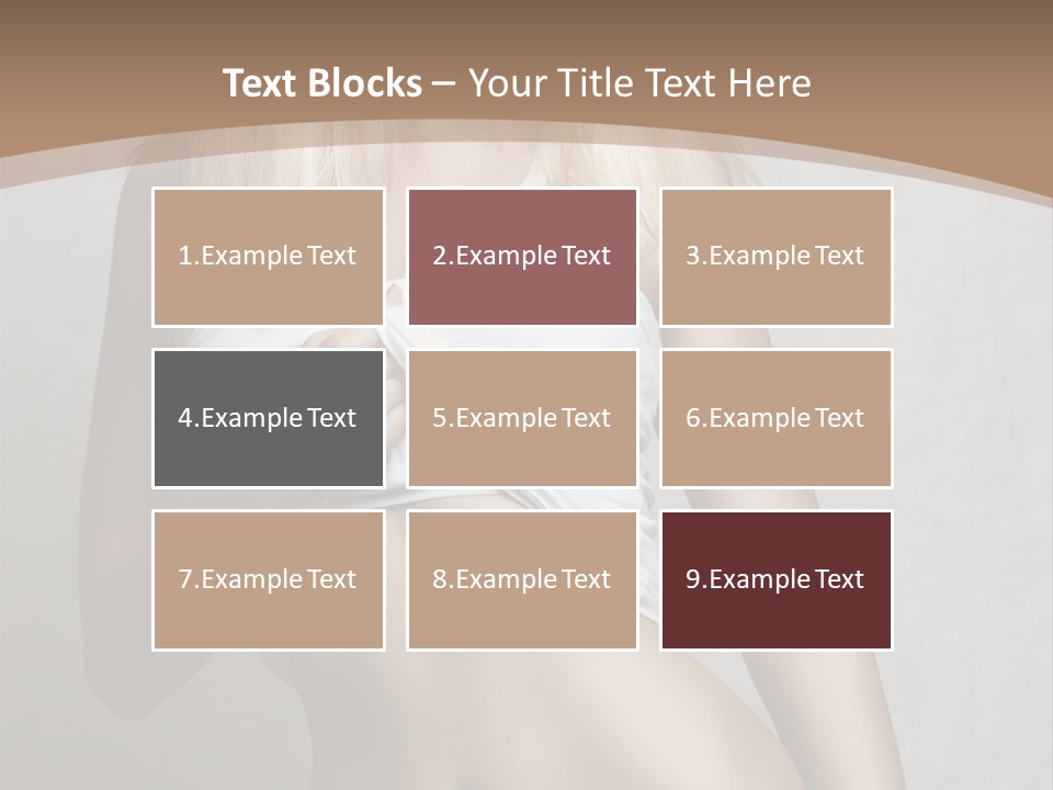 Female Waist Young PowerPoint Template