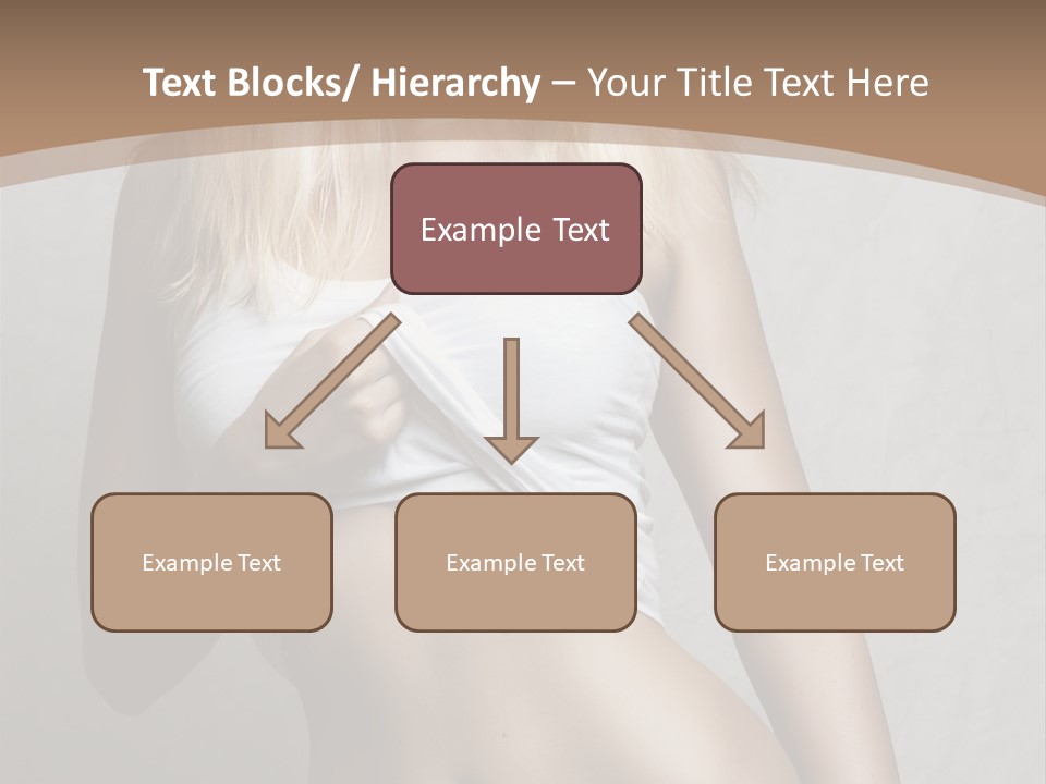 Female Waist Young PowerPoint Template