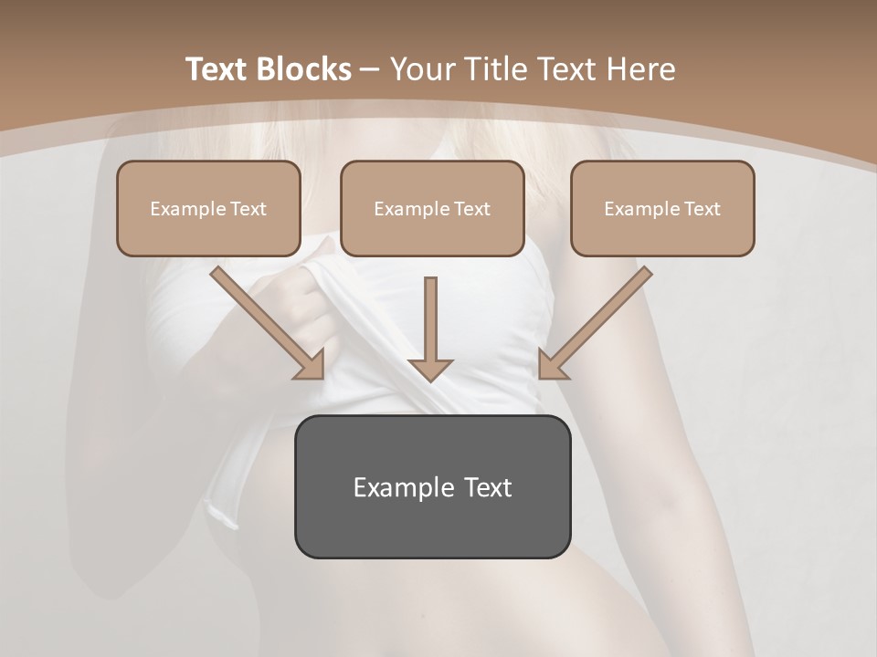 Female Waist Young PowerPoint Template