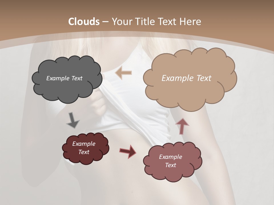 Female Waist Young PowerPoint Template