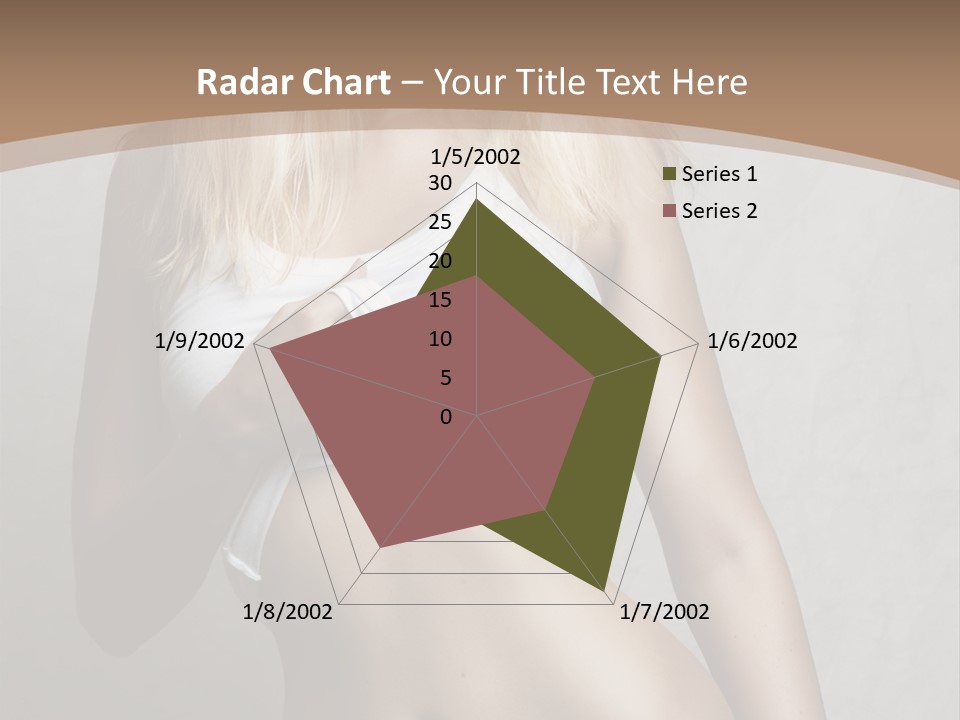 Female Waist Young PowerPoint Template