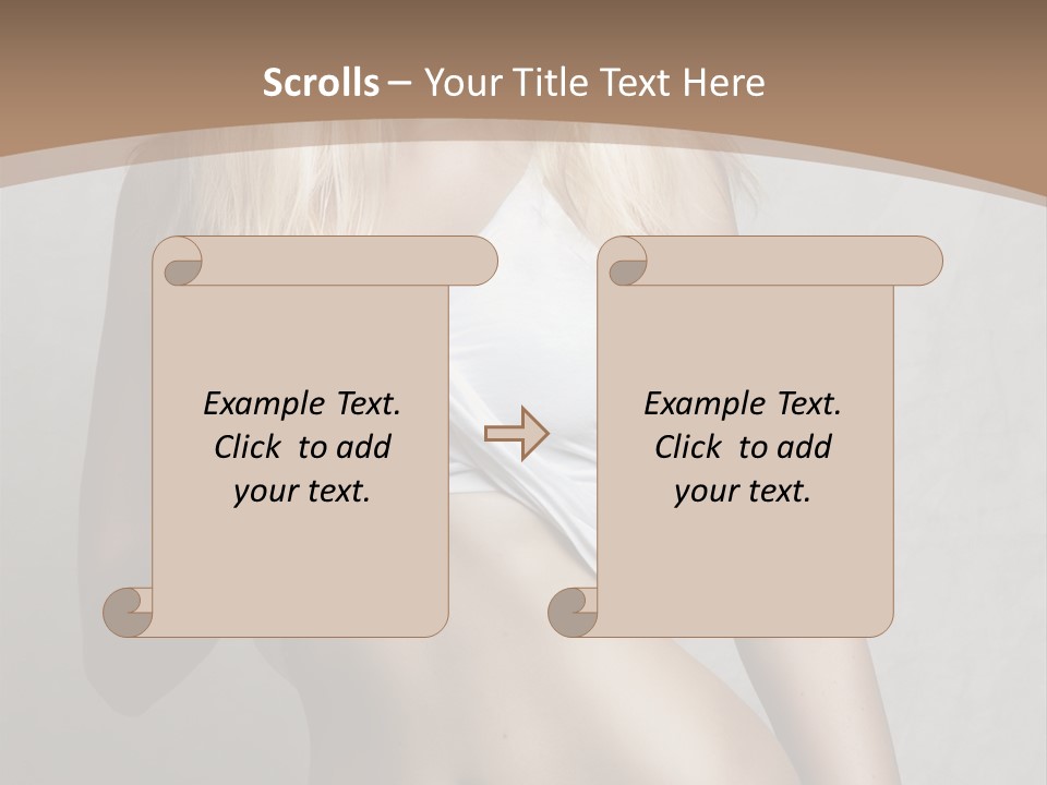 Female Waist Young PowerPoint Template