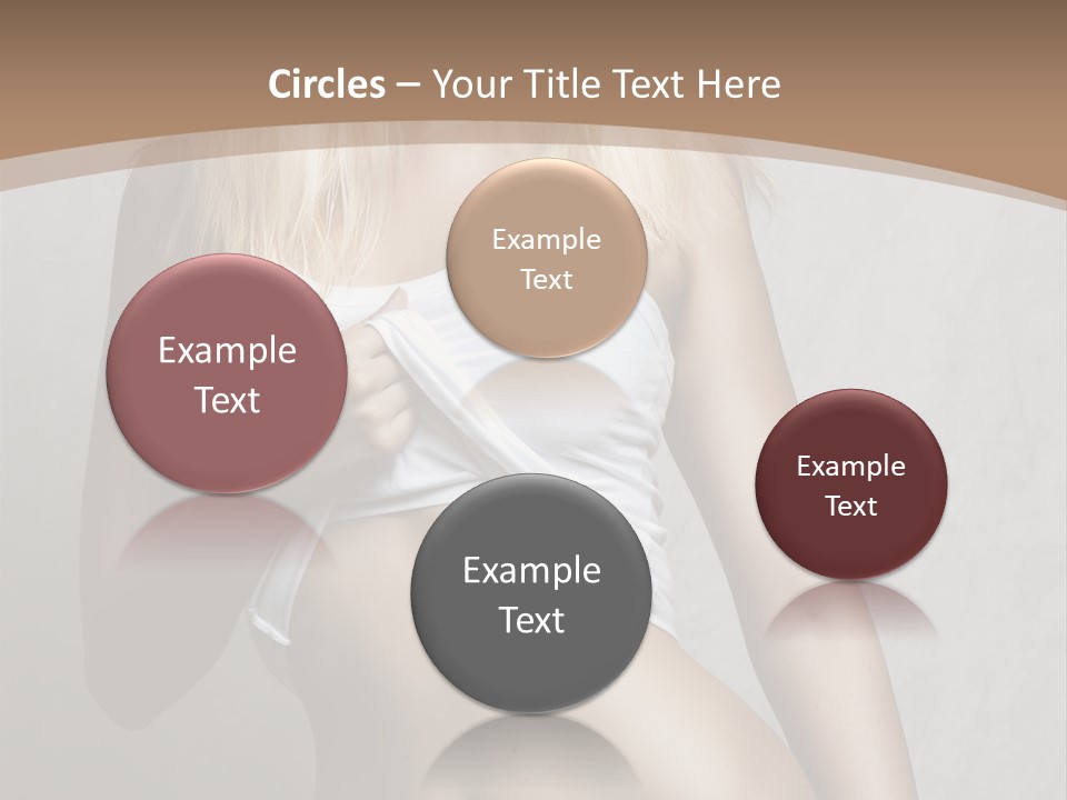 Female Waist Young PowerPoint Template