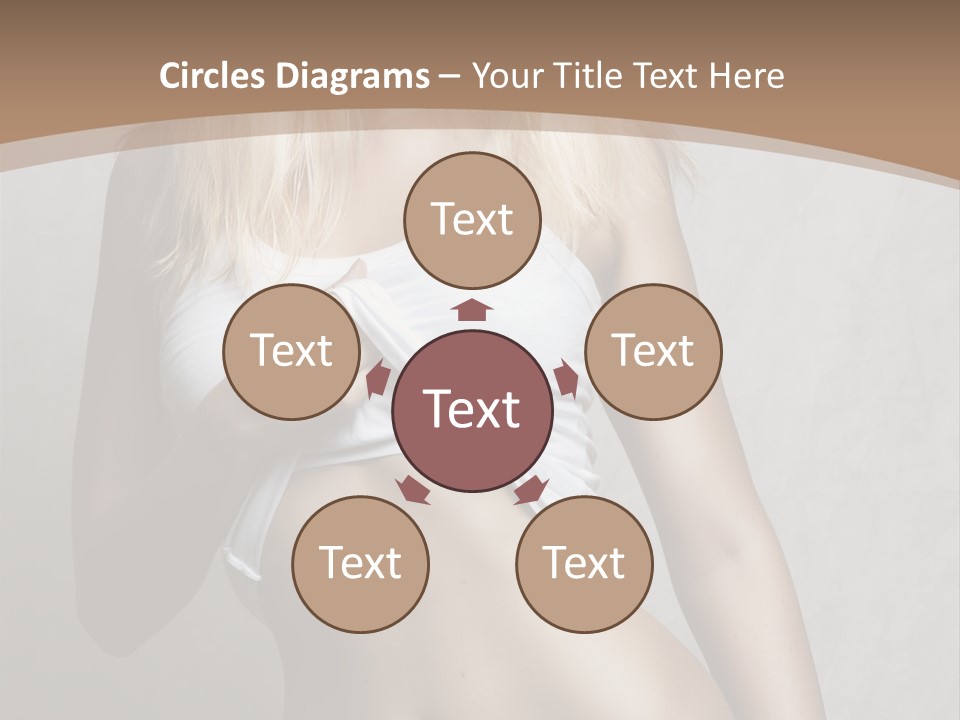 Female Waist Young PowerPoint Template