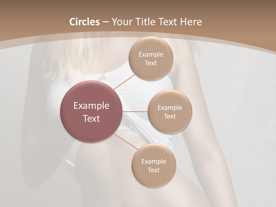 Female Waist Young PowerPoint Template