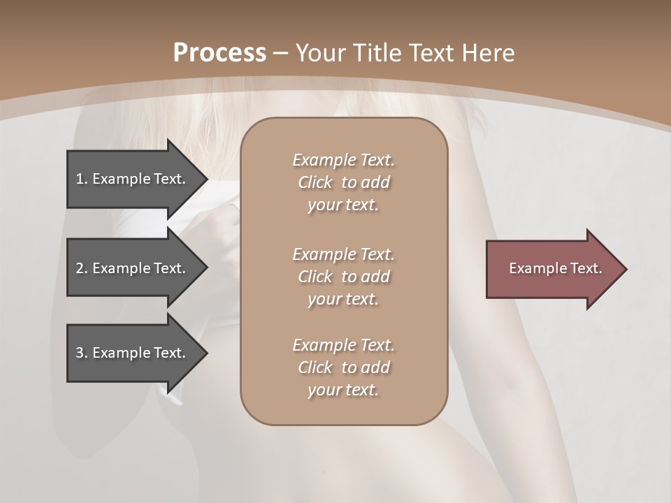 Female Waist Young PowerPoint Template