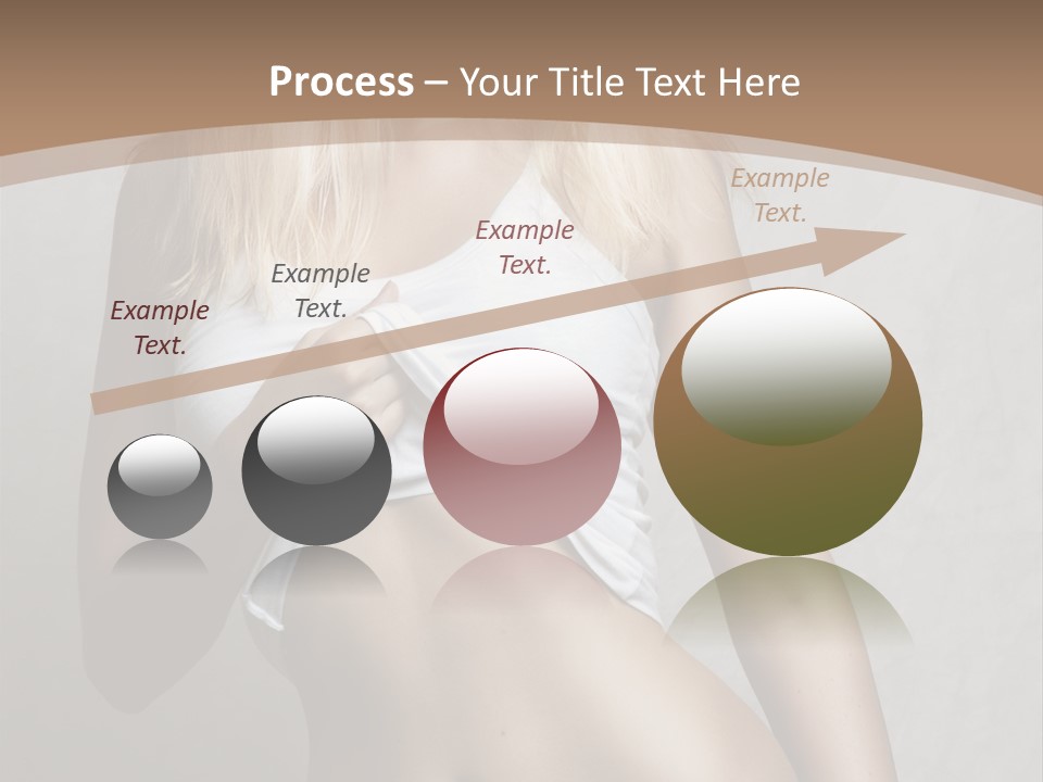 Female Waist Young PowerPoint Template