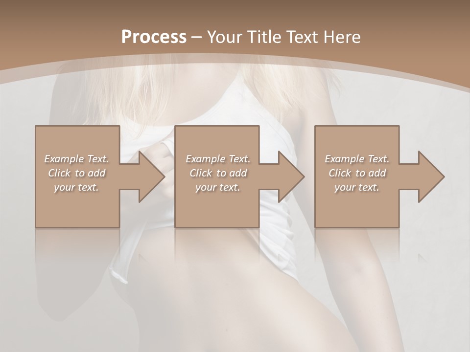 Female Waist Young PowerPoint Template