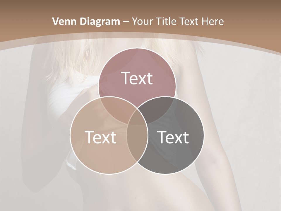 Female Waist Young PowerPoint Template