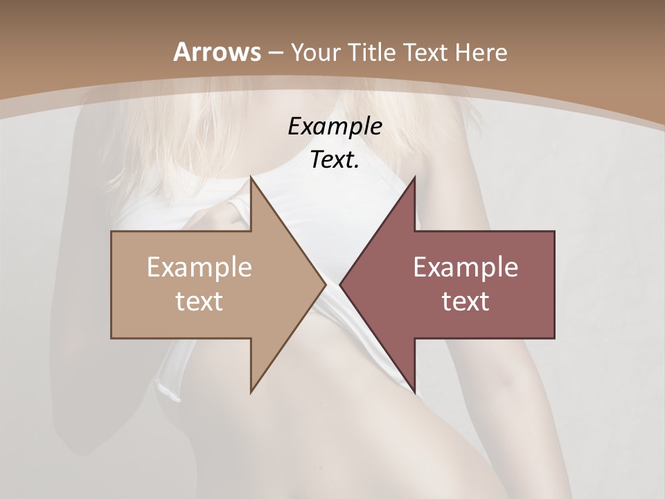 Female Waist Young PowerPoint Template