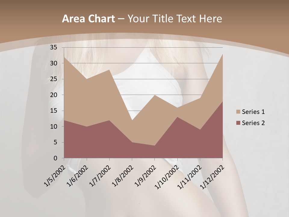 Female Waist Young PowerPoint Template