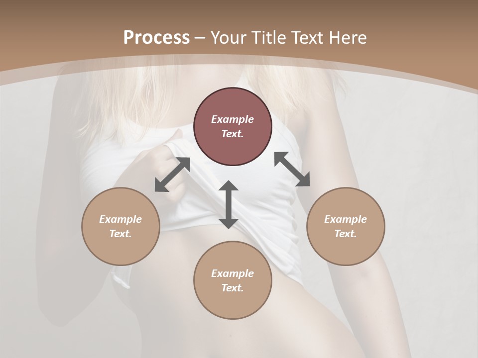 Female Waist Young PowerPoint Template