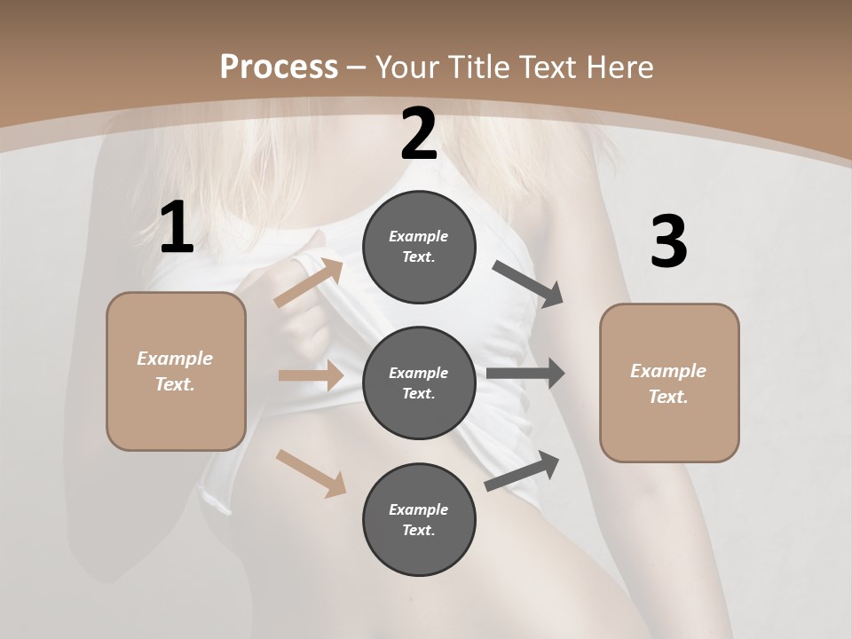 Female Waist Young PowerPoint Template