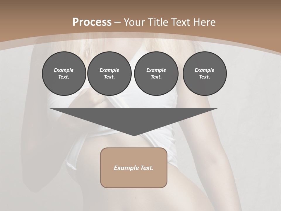 Female Waist Young PowerPoint Template