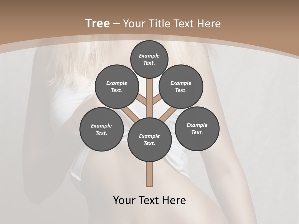 Female Waist Young PowerPoint Template
