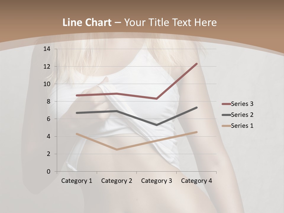 Female Waist Young PowerPoint Template
