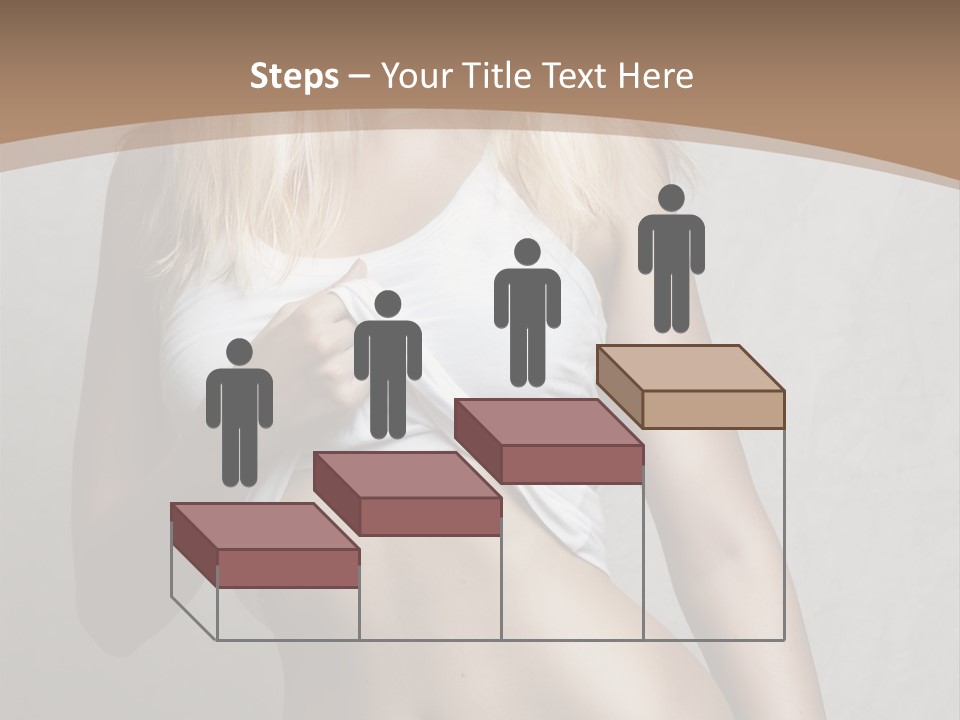 Female Waist Young PowerPoint Template