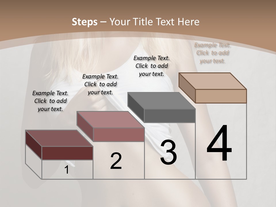 Female Waist Young PowerPoint Template