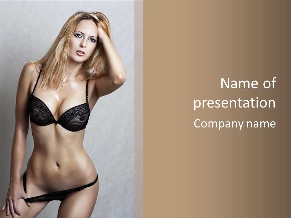 Glamour Beauty Shape PowerPoint Template