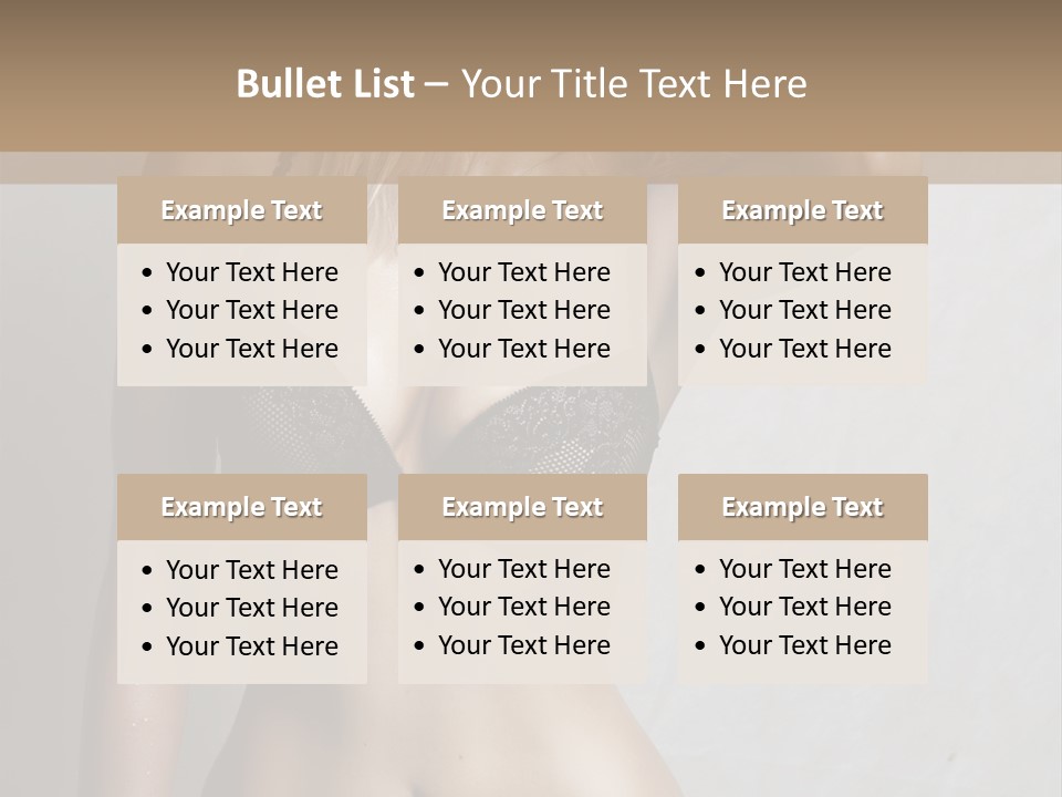 Glamour Beauty Shape PowerPoint Template