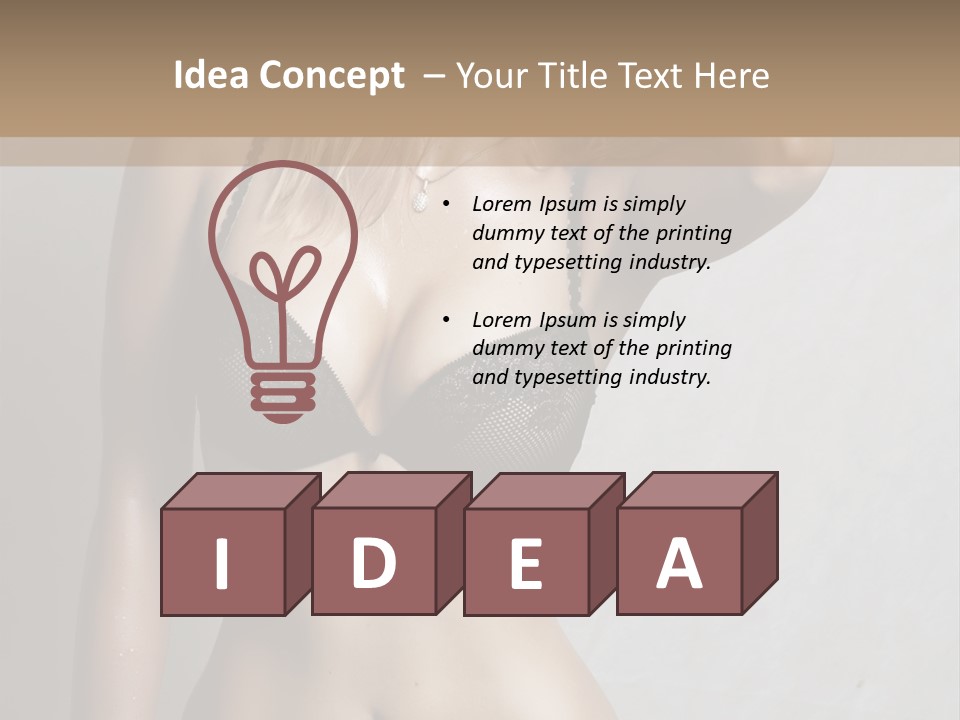 Glamour Beauty Shape PowerPoint Template