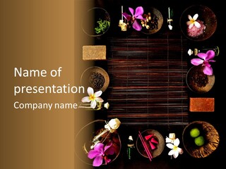 Spice Spa Orchid PowerPoint Template