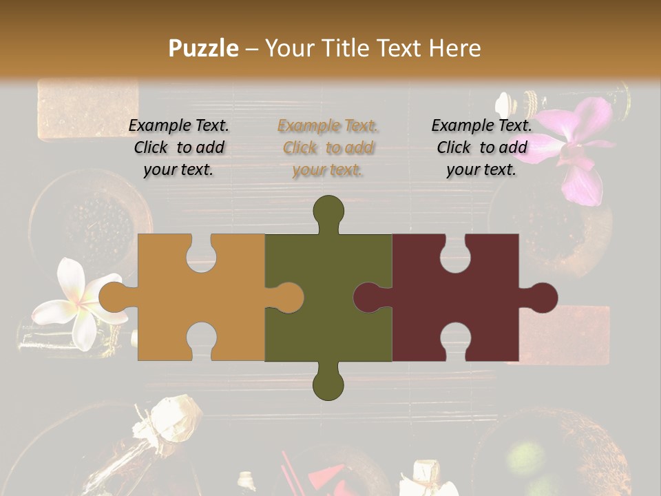 Spice Spa Orchid PowerPoint Template