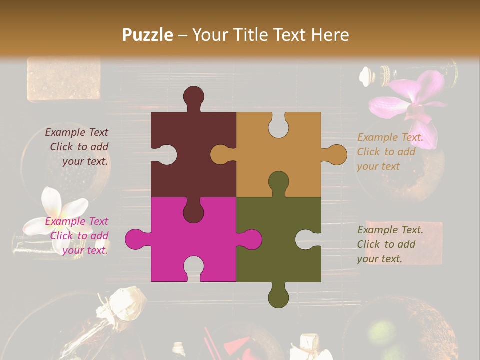 Spice Spa Orchid PowerPoint Template