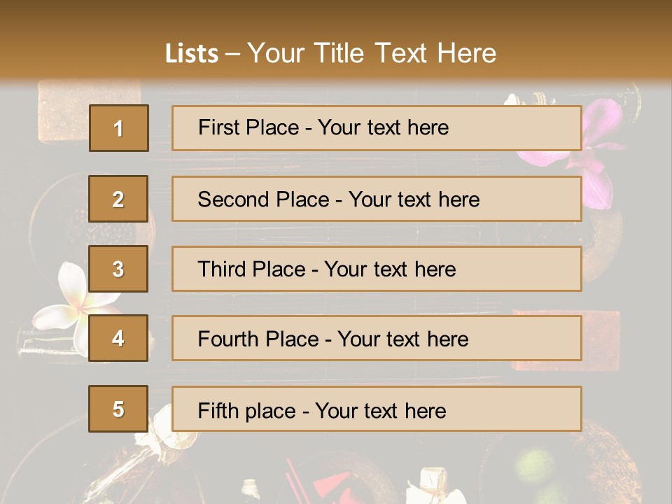Spice Spa Orchid PowerPoint Template