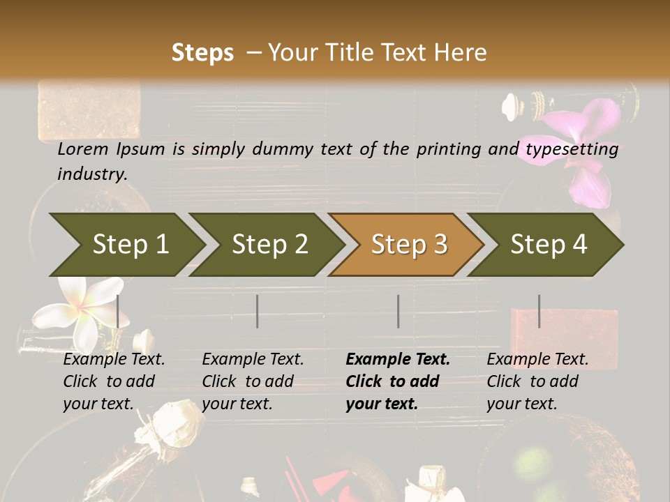 Spice Spa Orchid PowerPoint Template