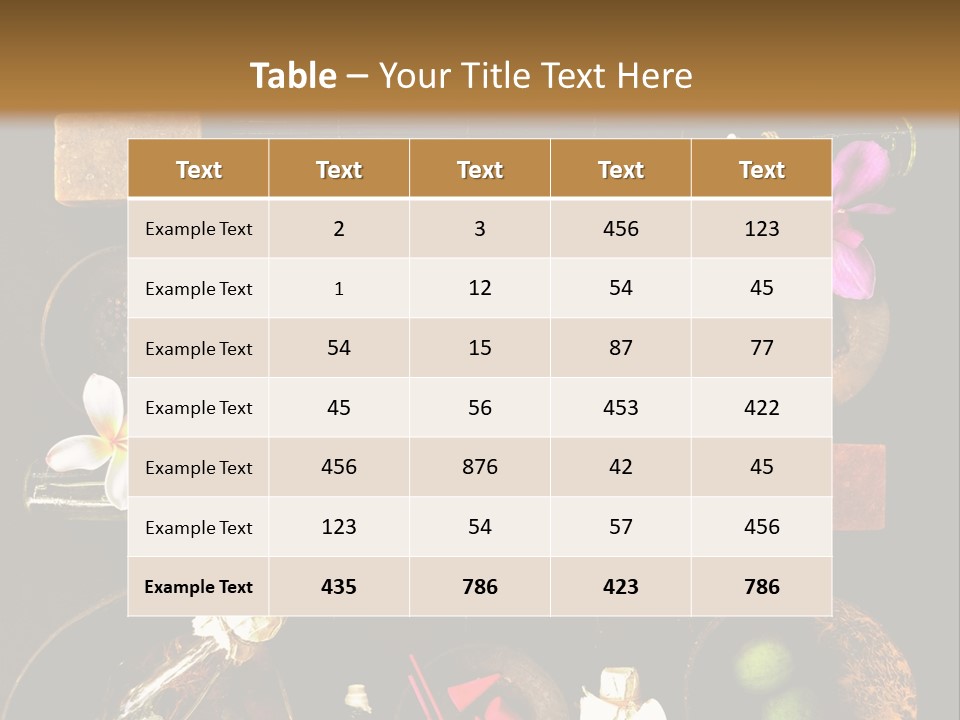 Spice Spa Orchid PowerPoint Template