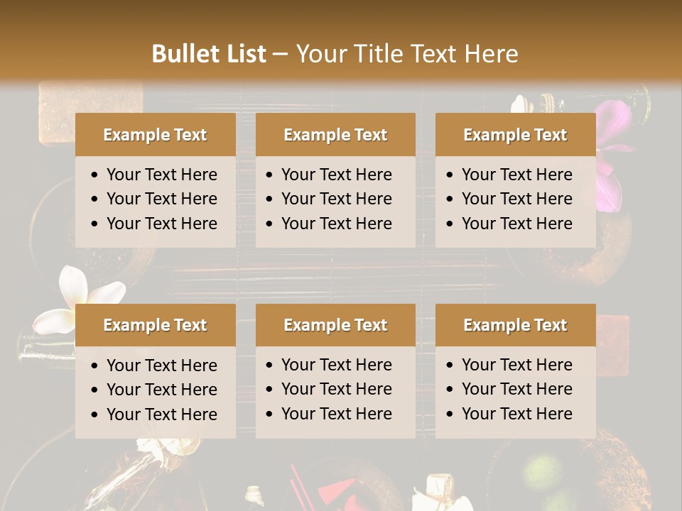 Spice Spa Orchid PowerPoint Template