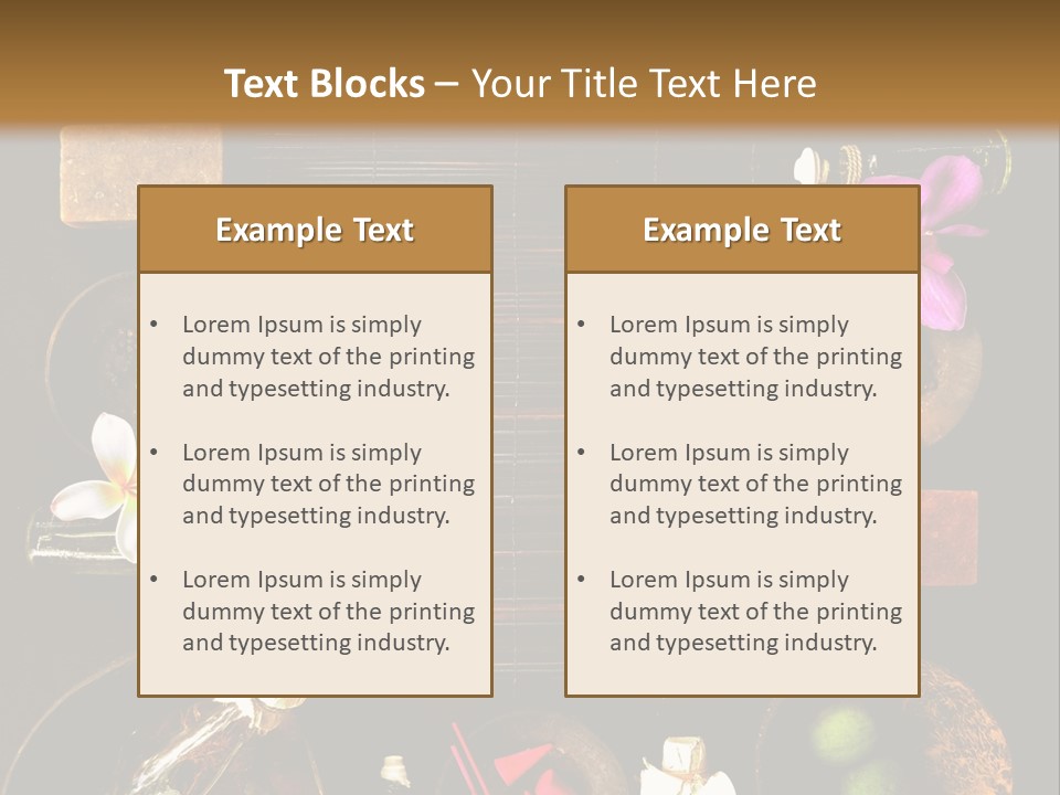 Spice Spa Orchid PowerPoint Template