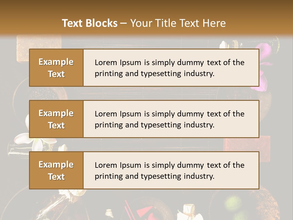 Spice Spa Orchid PowerPoint Template